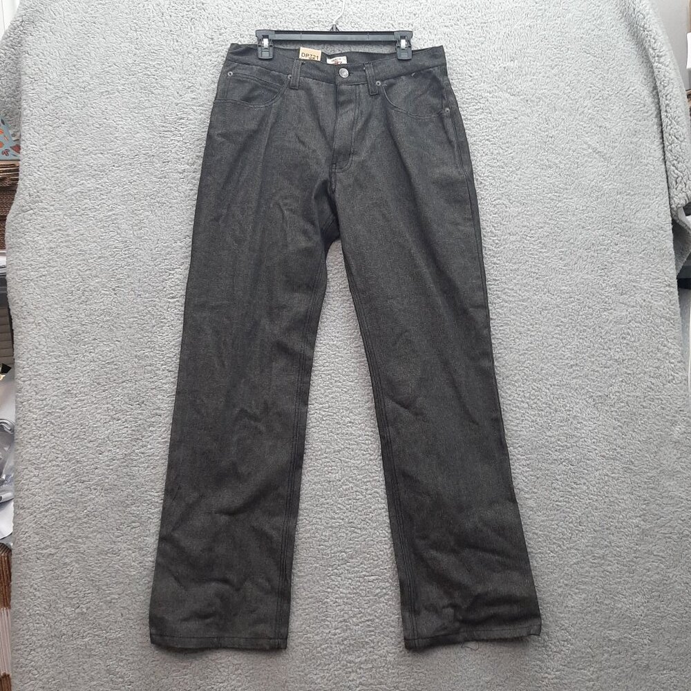 Noiz Classic Mens Straight Fit Jeans W34 L32 Cotton Denim Gray